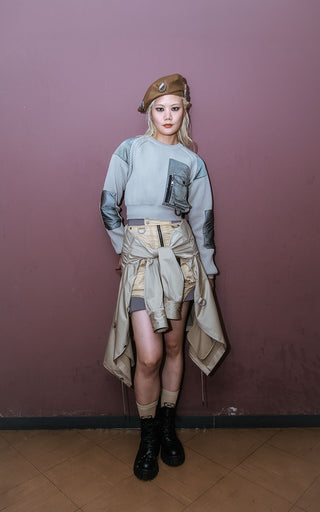 【受注予約】【COLLECTION LINE】2026-27 AW : sXe Origin Aviator Skirt : Beige