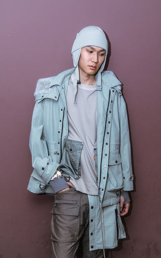 【受注予約】【COLLECTION LINE】2026-27 AW :sXe Origin Combat Knit Cap : Beige