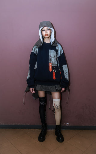 【受注予約】【COLLECTION LINE】2026-27 AW : sXe Origin Socks Knee-high : Navy