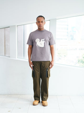 【先行予約】【CORE LINE】T-shirt x "MOFU": Charcoal Gray