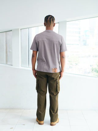 【先行予約】【CORE LINE】T-shirt x "MOFU": Charcoal Gray