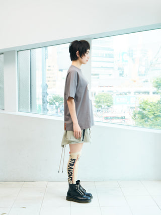 【先行予約】【CORE LINE】T-shirt x "MOFU": Charcoal Gray