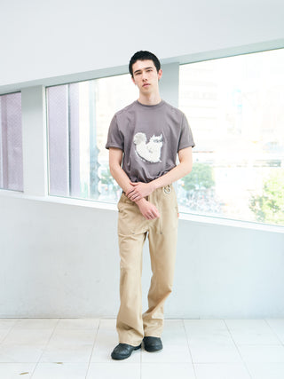 【先行予約】【CORE LINE】T-shirt x "MOFU": Charcoal Gray