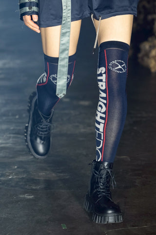 【受注予約】【COLLECTION LINE】2026-27 AW : sXe Origin Socks Knee-high : Navy