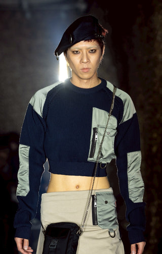 【受注予約】【COLLECTION LINE】2026-27 AW : sXe Origin Command Sweater Short : Navy