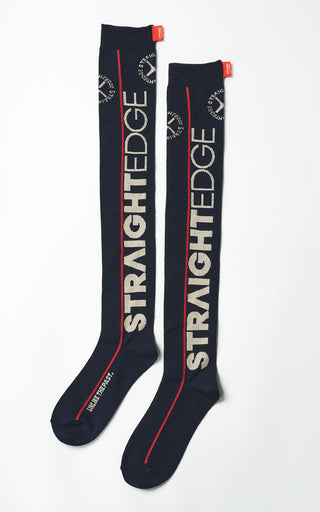 【受注予約】【COLLECTION LINE】2026-27 AW : sXe Origin Socks Knee-high : Navy