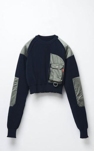 【受注予約】【COLLECTION LINE】2026-27 AW : sXe Origin Command Sweater Short : Navy