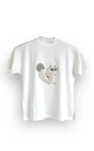 【限定50着】【CORE LINE】T-shirt x "MOFU": Off White