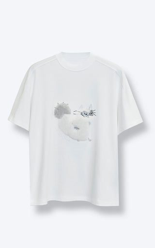 【限定50着】【CORE LINE】T-shirt x "MOFU"： Off White